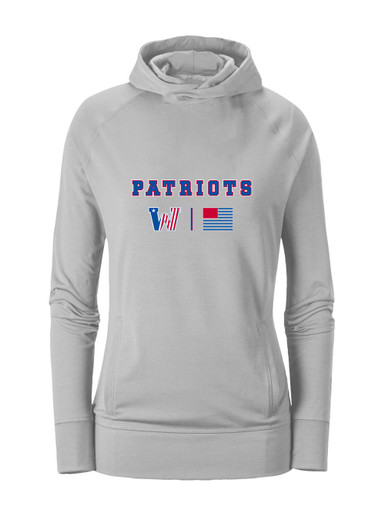 Washington Patriots Team Colors Flag Women's Hoodie