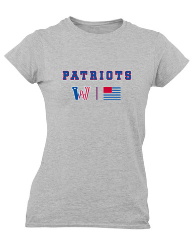 Washington Patriots Team Colors Flag Women's Premium SS T-Shirt