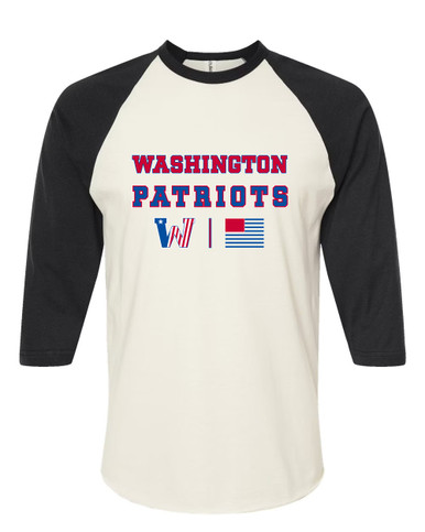 Washington Patriots Spirit Flag Women's Baseball T-Shirt