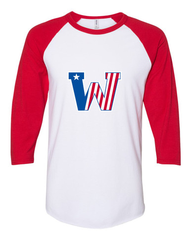 Washington Patriots Mascot #1 Women's Baseball T-Shirt