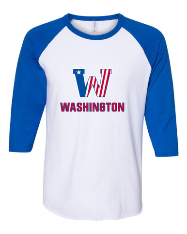 Washington Patriots Mascot #2 Women's Baseball T-Shirt
