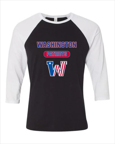 Washington Patriots Mascot #3 Women's Baseball T-Shirt