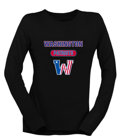Washington Patriots Mascot #3 Women's LS T-Shirt
