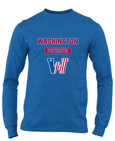 Washington Patriots Mascot #3 Men's LS T-Shirt