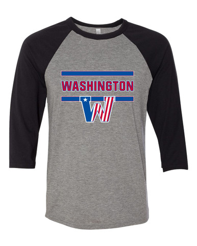 Washington Patriots Mascot #4 Women's Baseball T-Shirt