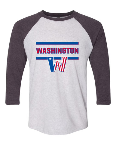 Washington Patriots Mascot #4 Men's Baseball T-Shirt