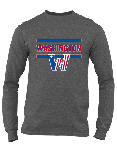 Washington Patriots Mascot #4 Men's LS T-Shirt