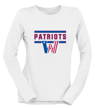 Washington Patriots Mascot #5 Women's LS T-Shirt
