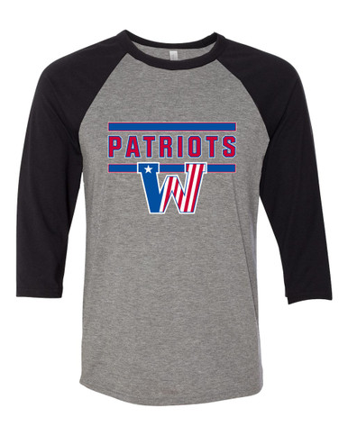 Washington Patriots Mascot #5 Men's Baseball T-Shirt