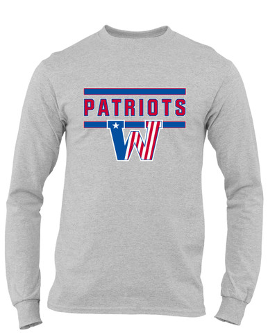Washington Patriots Mascot #5 Men's LS T-Shirt