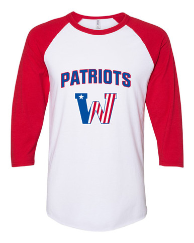 Washington Patriots Mascot #6 Women's Baseball T-Shirt