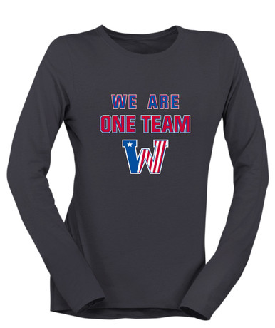 Washington Patriots We Are One Team Women's LS T-Shirt