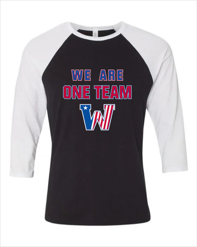 Washington Patriots We Are One Team Men's Baseball T-Shirt