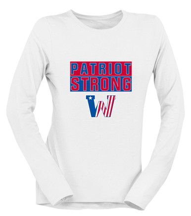Washington Patriots Strong #1 Women's LS T-Shirt