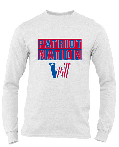 Washington Patriots Nation #1 Men's LS T-Shirt