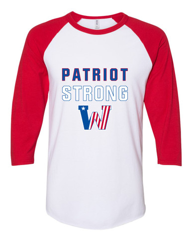 Washington Patriots Strong #2 Men's Baseball T-Shirt