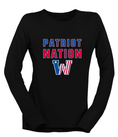 Washington Patriots Nation #2 Women's Premium LS T-Shirt