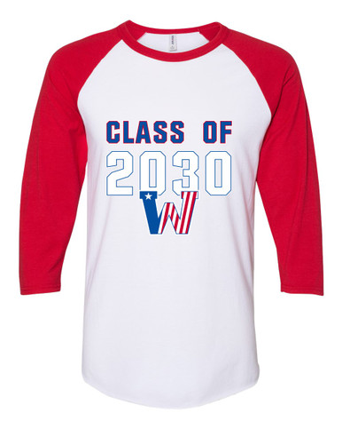 Washington Patriots Class of 2030 Men's Baseball T-Shirt