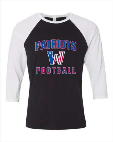 Washington Patriots Football #1 Men's Baseball T-Shirt
