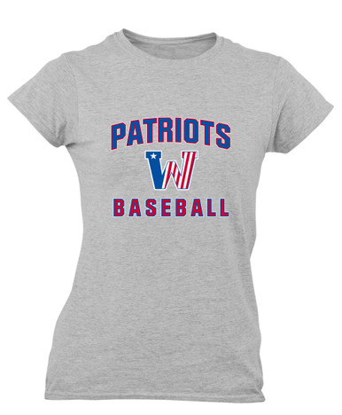 Washington Patriots Baseball #1 Women's Premium SS T-Shirt
