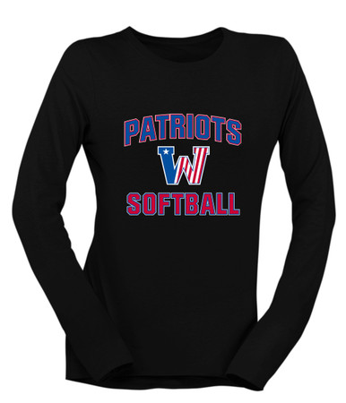 Washington Patriots Softball #1 Women's LS T-Shirt