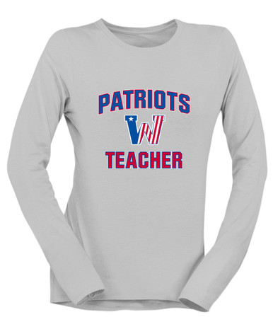 Washington Patriots Teacher Women's LS T-Shirt