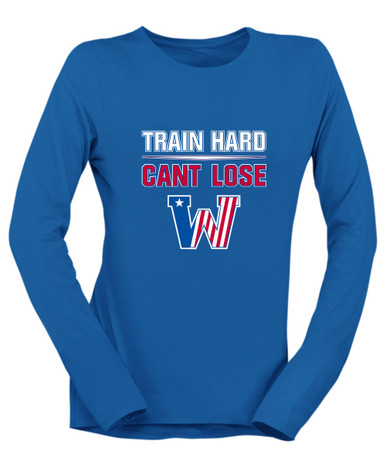 Washington Patriots Train Hard, Can't Lose Women's Premium LS T-Shirt