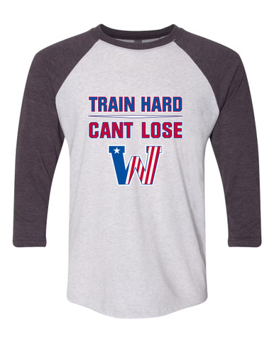 Washington Patriots Train Hard, Can't Lose Men's Baseball T-Shirt