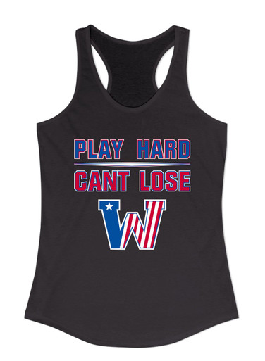 Washington Patriots Play Hard, Can't Lose Women's Tank Top