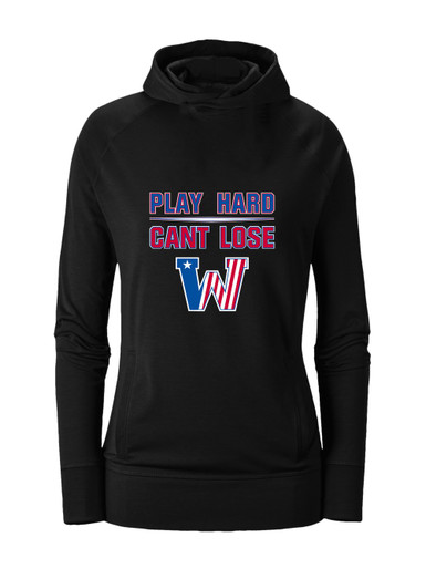 Washington Patriots Play Hard, Can't Lose Women's Hoodie
