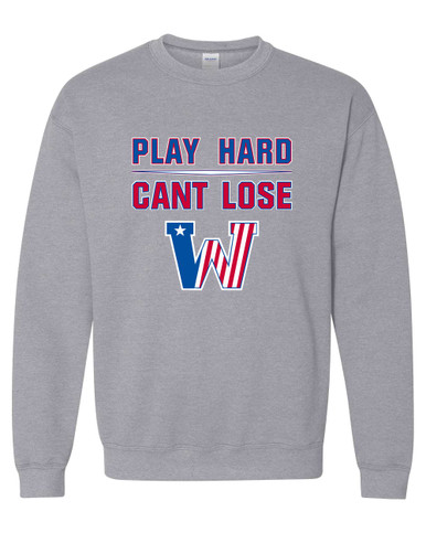 Washington Patriots Play Hard, Can't Lose Men's Sweatshirt