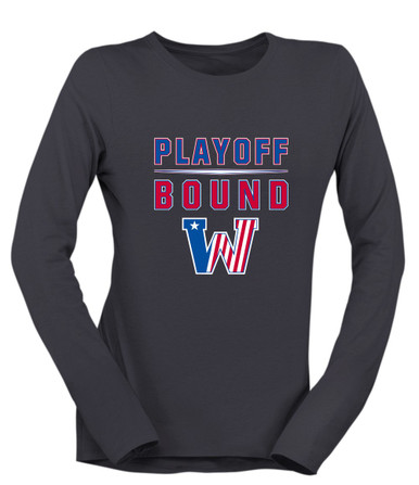 Washington Patriots Playoff Bound Women's Premium LS T-Shirt