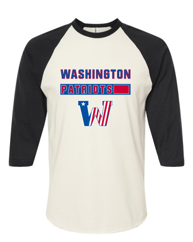 Washington Patriots Mascot #7 Women's Baseball T-Shirt