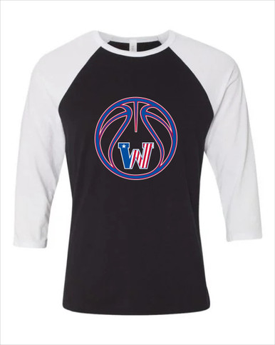 Washington Patriots Basketball #2 Women's Baseball T-Shirt