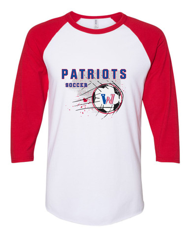 Washington Patriots Soccer #2 Men's Baseball T-Shirt