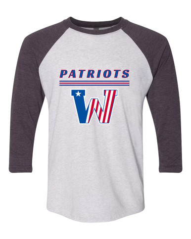 Washington Patriots Mascot #8 Men's Baseball T-Shirt
