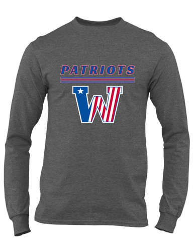 Washington Patriots Mascot #8 Men's Premium LS T-Shirt