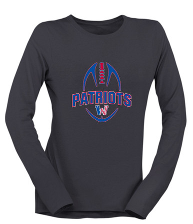 Washington Patriots Football #5 Women's Premium LS T-Shirt