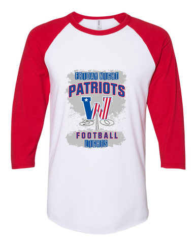Washington Patriots Football #6 Men's Baseball T-Shirt