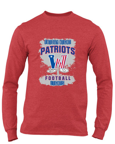 Washington Patriots Football #6 Men's LS T-Shirt