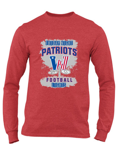 Washington Patriots Football #6 Men's Premium LS T-Shirt