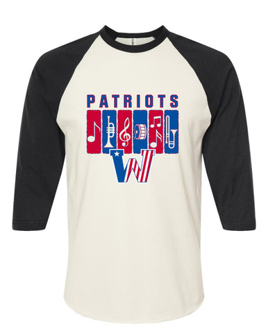 Washington Patriots Band # 2 Men's Baseball T-Shirt