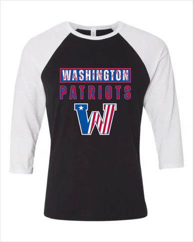Washington Patriots Mascot #9 Men's Baseball T-Shirt