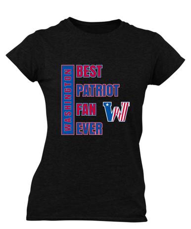 Washington Patriots Best Patriot Fan Women's Premium SS T-Shirt