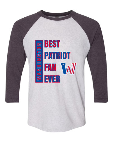 Washington Patriots Best Patriot Fan Men's Baseball T-Shirt