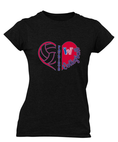 Washington Patriots Heart Volleyball Women's SS T-Shirt