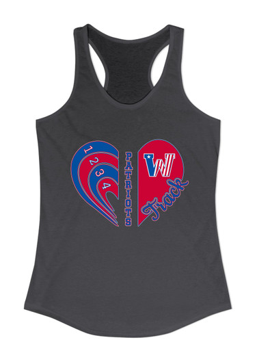 Washington Patriots Heart Track Women's Tank Top
