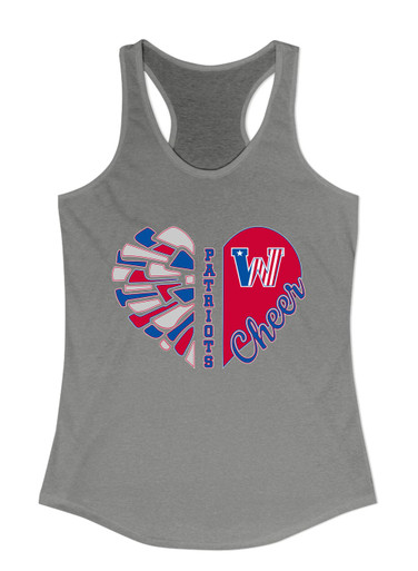 Washington Patriots Heart Cheer Women's Tank Top