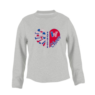 Washington Patriots Heart Cheer Women's Sweatshirt