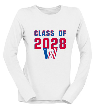 Washington Patriots Class of 2028 Women's Premium LS T-Shirt